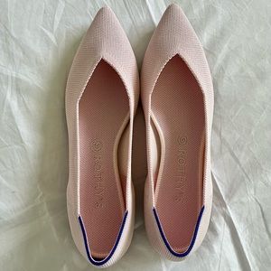 NEW Rothy’s powder pink size 10.5 leopard print bottoms.